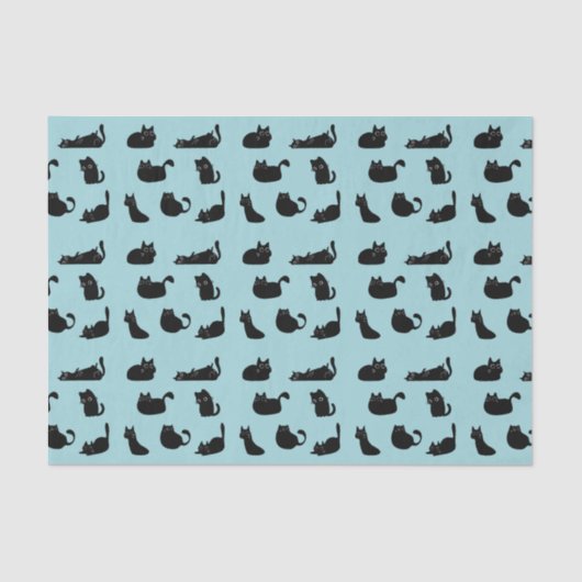 Funny Black Cats Seidenpapier (Vorderseite)