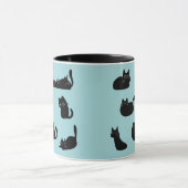 Funny Black Cats Tasse (Zentrum)
