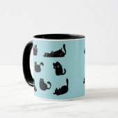 Funny Black Cats Tasse (Vorderseite Links)