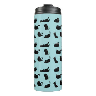 Funny Black Cats Thermosbecher