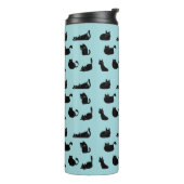 Funny Black Cats Thermosbecher (Nach links gedreht)