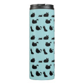 Funny Black Cats Thermosbecher (Rückseite)