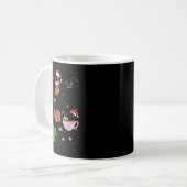 Funny Black Cats Weihnachtsmannmütze Weihnachtsbau Kaffeetasse (Vorderseite Links)