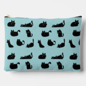 Funny Black Cats Zubehörtasche (Vorderseite)