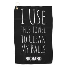 Funny Black Custom Personalized Golfer Bag