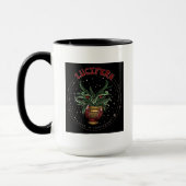 Funny Black Devil Pflanze | Lucifern Halloween Dec Tasse (Links)