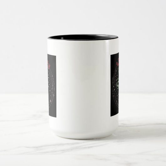 Funny Black Devil Pflanze | Lucifern Halloween Dec Tasse (Zentrum)