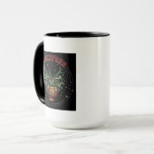 Funny Black Devil Pflanze | Lucifern Halloween Dec Tasse (Vorderseite Links)