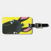 Funny Black Donkey Gepäckanhänger (Vorderseite horizontal)
