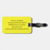 Funny Black Donkey Gepäckanhänger (Rückseite horizontal)