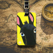 Funny Black Donkey Gepäckanhänger