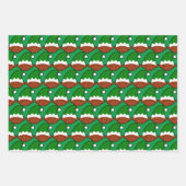 Funny Black Elf Face Geschenkpapier Set (Vorderseite 3)