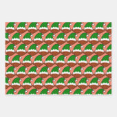 Funny Black Elf Face Geschenkpapier Set (Vorderseite 2)
