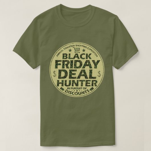 Funny Black Friday Deal Junter Discount Shopping T-Shirt (Design vorne)