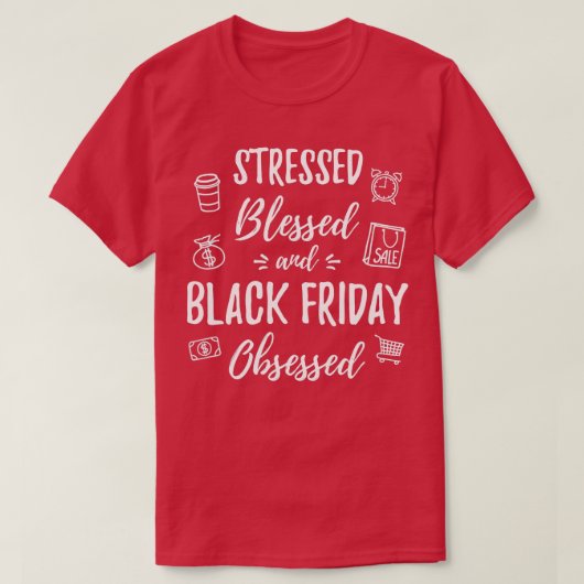 Funny Black Friday Online Shopping Team T-Shirt (Design vorne)