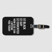 Funny Black Gay Pride unterstützt LGBTQ-Rechte Gepäckanhänger (Vorderseite (Horizontal))