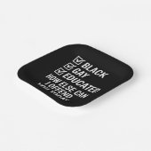 Funny Black Gay Pride unterstützt LGBTQ-Rechte Pappteller (Gewinkelt)