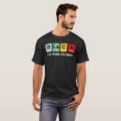 Funny Black History Monat Periodic Table African T-Shirt (Vorne ganz)