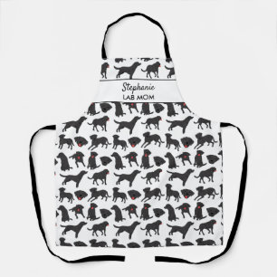 Funny Black Lab Dog Lover Dog Mama Vater Custom Schürze