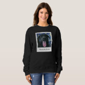 Funny Black Lab Päpst Personalisiertes Foto und Te Sweatshirt (Vorne ganz)