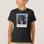 Funny Black Lab Päpst Personalisiertes Foto und Te T-Shirt (Vorderseite)