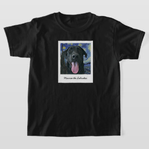 Funny Black Lab Päpst Personalisiertes Foto und Te T-Shirt