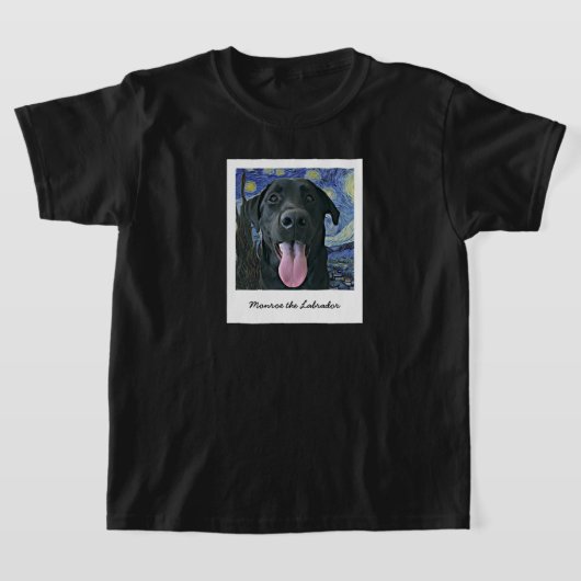 Funny Black Lab Päpst Personalisiertes Foto und Te T-Shirt (Ablage )