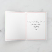 Funny Black Labrador Retriever Birthday Karte (Innenseite)