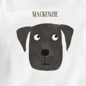 Funny Black Labrador Retriever Dog Individuelle Na Baby Strampler