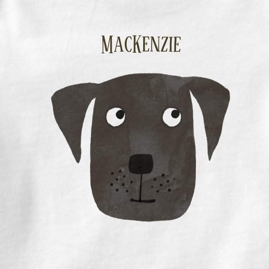 Funny Black Labrador Retriever Dog Individuelle Na Baby Strampler