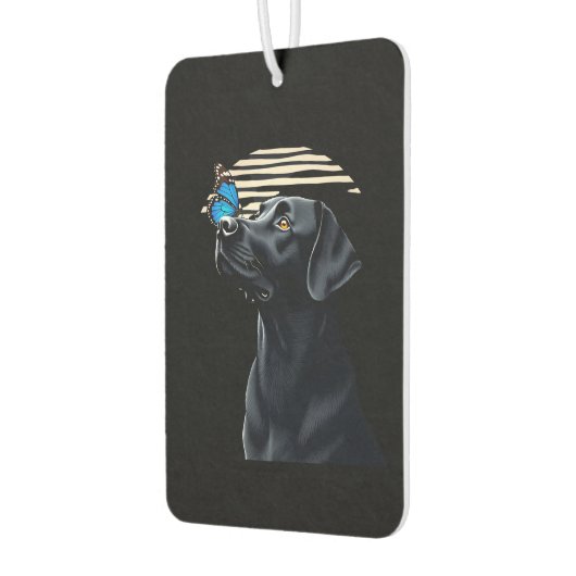 Funny Black Labrador Retriever Lab Hundebesitzer H Autolufterfrischer (Links)