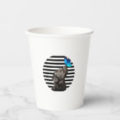 Funny Black Labrador Retriever Lab Hundebesitzer H Pappbecher (Vorderseite)