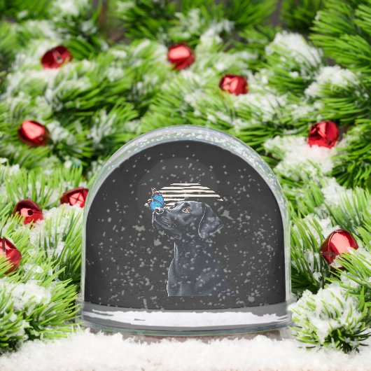 Funny Black Labrador Retriever Lab Hundebesitzer H Schneekugeln (Weihnachten)