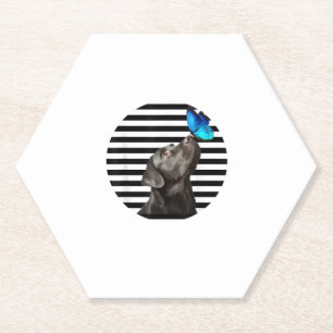 Funny Black Labrador Retriever Lab Hundebesitzer H Untersetzer