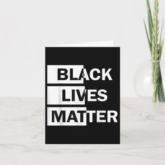 Funny Black Lives Protest Schwarzes Bewusstsein Karte (Vorderseite)