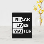 Funny Black Lives Protest Schwarzes Bewusstsein Karte (Gelbe Blume)