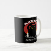 Funny Black Metal Satanic Cat Zitat Kaffeetasse (VorderseiteRechts)