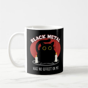 Funny Black Metal Satanic Cat Zitat Kaffeetasse