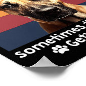 Funny Black Mouth Cur Dog Saying  Poster (Ecke)