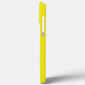 Funny Black Mustache auf gelbem Hintergrund Case-Mate iPhone Hülle (Rückseite / Links)