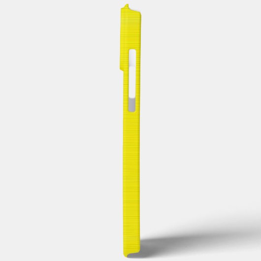 Funny Black Mustache auf gelbem Hintergrund Case-Mate iPhone Hülle (Rückseite / Links)