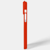 Funny Black Mustache auf Orange Red Background Case-Mate iPhone Hülle (Rückseite / Links)