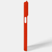 Funny Black Mustache auf Orange Red Background Case-Mate iPhone Hülle (Rückseite / Rechts)