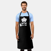 Funny Black Mustache Custom Schürze (Getragen)