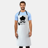 Funny Black Mustache Custom Schürze (Getragen)