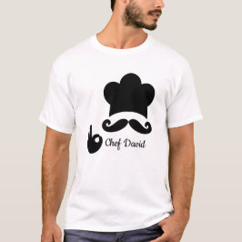 Funny Black Mustache Custom Text Koch Hat T-Shirt