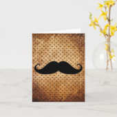 Funny Black Mustache Karte (Gelbe Blume)
