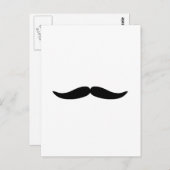 Funny Black Mustache oder Mustache Postkarte (Vorne/Hinten)