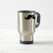 Funny Black Mustache Spaß Reisebecher (VorderseiteRechts)