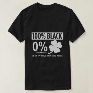 Funny Black People St Patricks Day Irish Kleeblatt T-Shirt